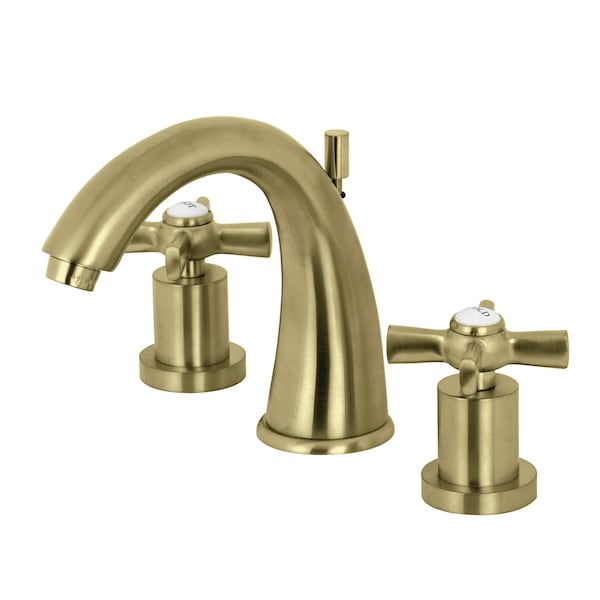 8" Widespread Bathroom Faucet, Brushed Brass